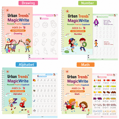 Urban Trends™ MagicWrite Reusable Practice Copybook - BUY 1 GET 1 FREE 🎁