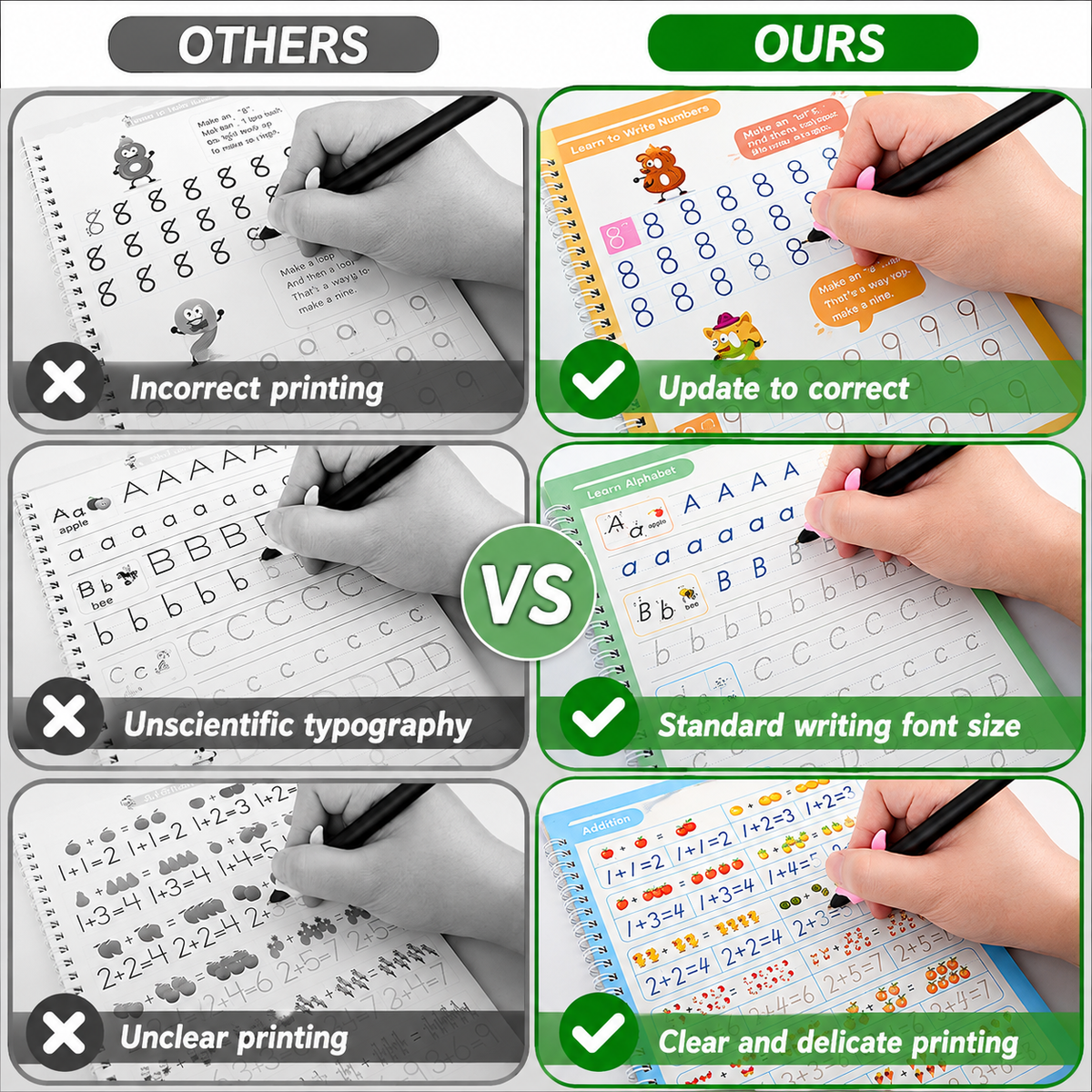 Urban Trends™ MagicWrite Reusable Practice Copybook - BUY 1 GET 1 FREE 🎁