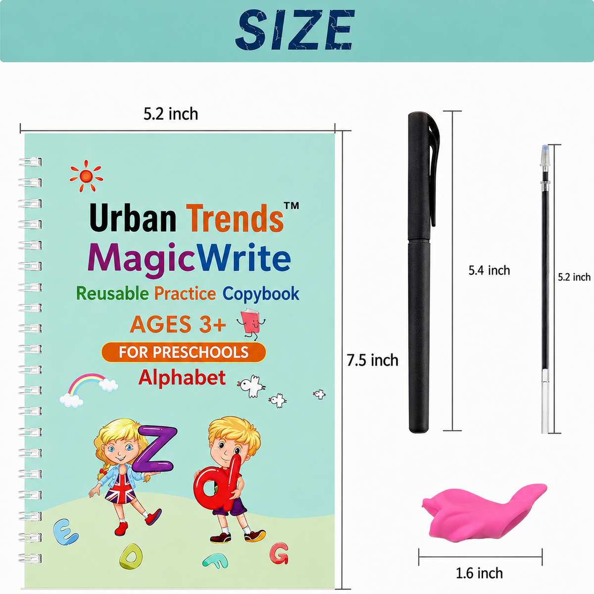 Urban Trends™ MagicWrite Reusable Practice Copybook - BUY 1 GET 1 FREE 🎁