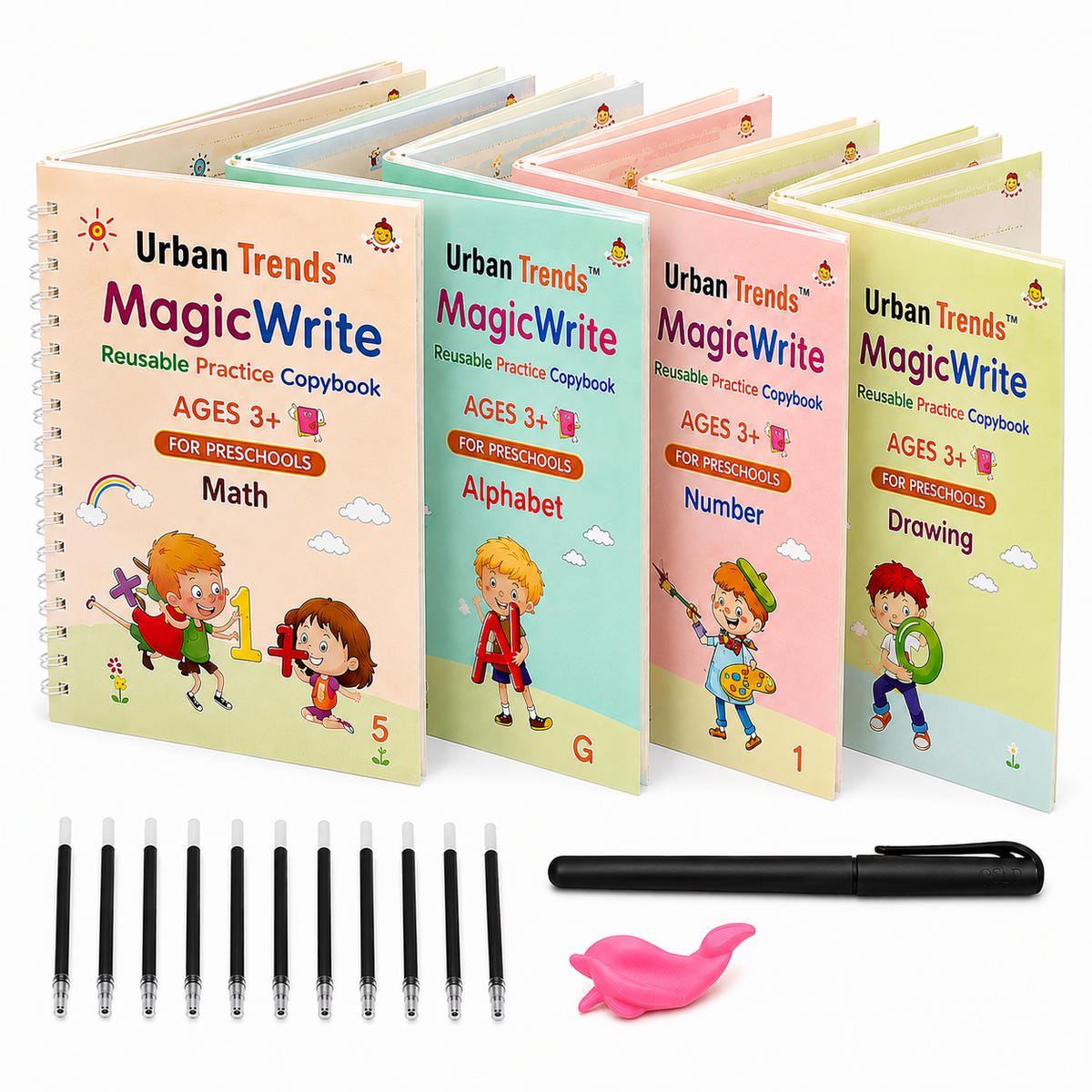 Urban Trends™ MagicWrite Reusable Practice Copybook - BUY 1 GET 1 FREE 🎁